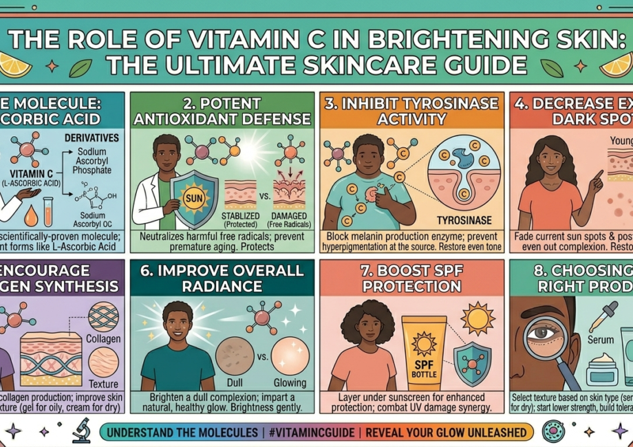 The Role of Vitamin C in Brightening Skin: The Ultimate Skincare Guide