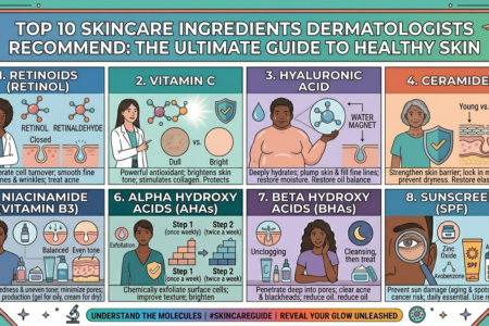 Top 10 Skincare Ingredients Dermatologists Recommend: The Ultimate Guide to Healthy Skin