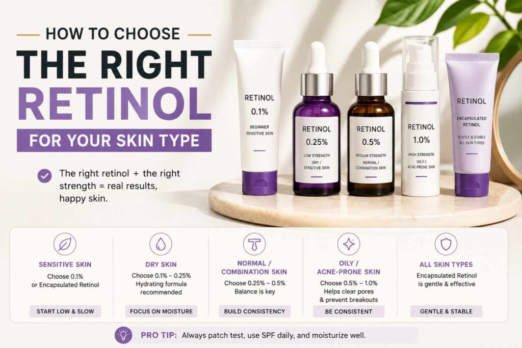 How to Choose the Right Retinol for Your Skin Type